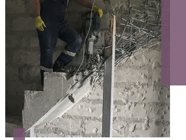 Демонтаж металлических и бетонных лестниц в Старой Руссе