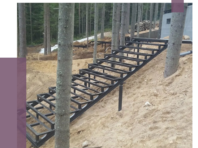 Монтаж металлических лестниц в Старой Руссе от 13502 руб. 