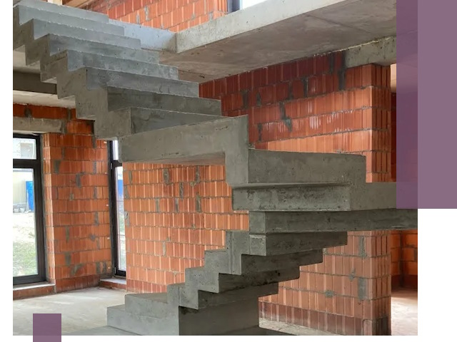 Изготовление бетонных лестниц под ключ в Старой Руссе