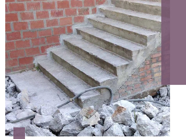 Демонтаж бетонных лестниц в Старой Руссе: быстро и безопасно