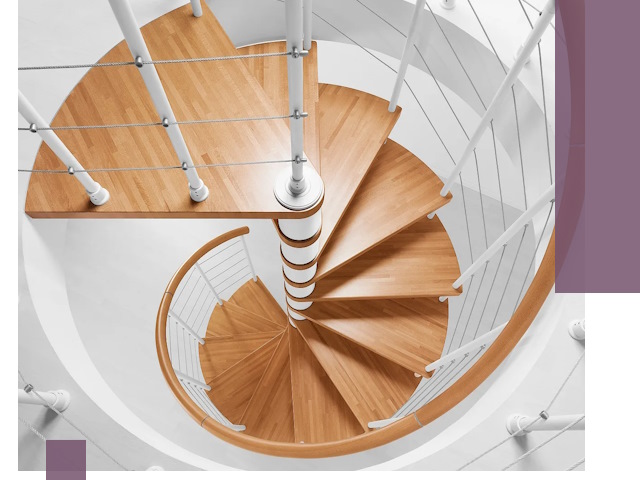 Изготовление винтовых лестниц под ключ в Старой Руссе