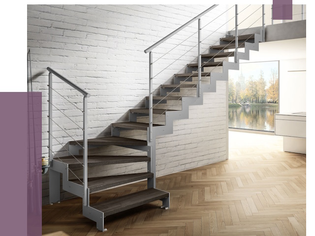 Г-образные лестницы под ключ в Старой Руссе от 36939 руб. | ПРОЛЁТ-Срс
