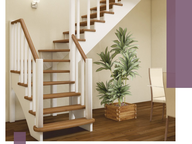 Г-образные лестницы под ключ в Старой Руссе — изготовление и монтаж