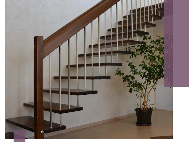 Лестницы на больцах под ключ в Старой Руссе – изготовление и монтаж