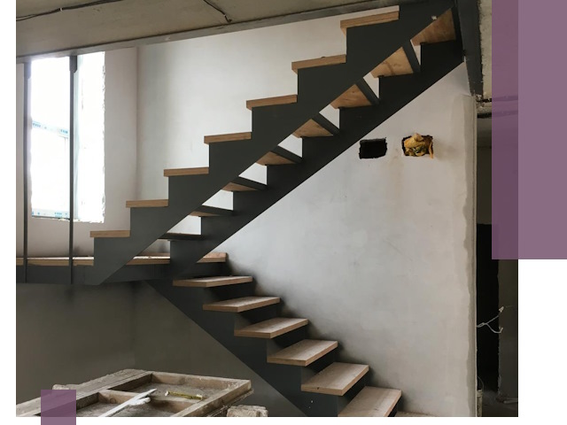 Изготовление лестниц на металлокаркасе в Старой Руссе от производителя