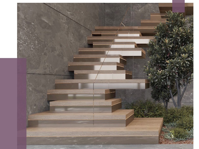 Современные лестницы в Старой Руссе от 13757 руб. | ПРОЛЁТ-Срс