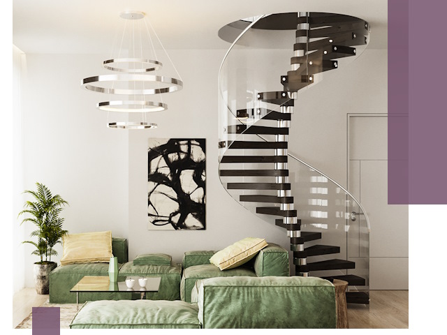 Лестницы для двухуровневой квартиры в Старой Руссе — изготовление и монтаж