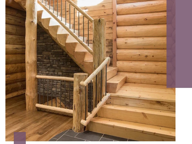 Лестницы в баню под заказ и профессиональный монтаж в Старой Руссе