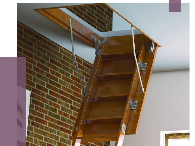 Установка чердачной лестницы в Старой Руссе от 7795 руб. | ПРОЛЁТ-Срс