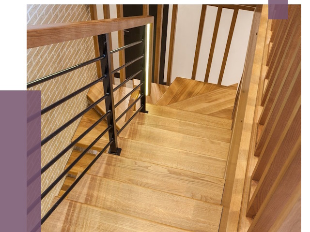 Лестницы из ясеня в Старой Руссе под ключ от 9986 руб. 