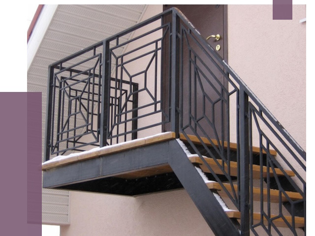 Металлические перила в Старой Руссе от 4280 руб.  | ПРОЛЁТ-Срс