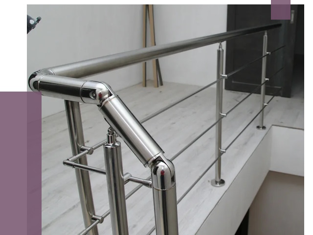 Перила из нержавеющей стали в Старой Руссе от 8967 руб. под ключ | ПРОЛЁТ-Срс
