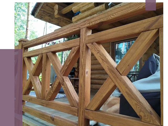 Деревянные перила под ключ в Старой Руссе от 7643 руб. 