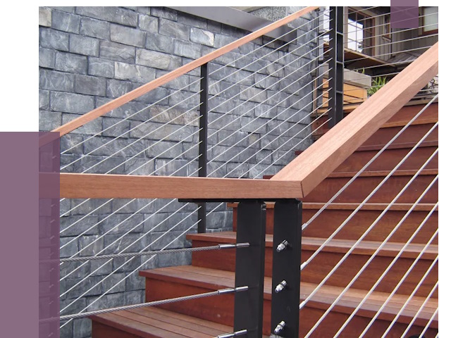 Тросовые перила под ключ в Старой Руссе от 7744 руб. 