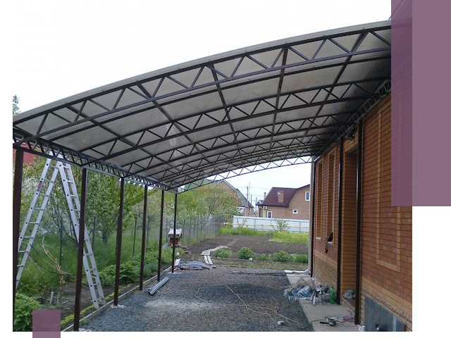 Профессиональный монтаж навесов под ключ в Старой Руссе