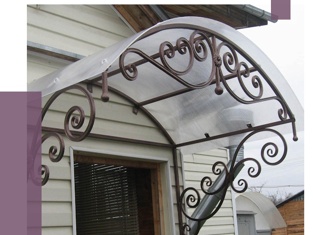 Изготовление козырьков в Старой Руссе от 7337 руб. — заказать | ПРОЛЁТ-Срс