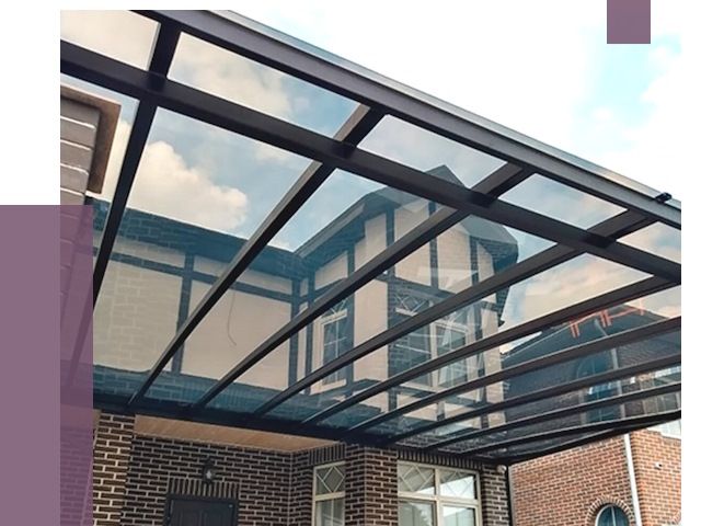 Навесы из поликарбоната в Старой Руссе от 8580 руб. под ключ — ПРОЛЁТ-Срс