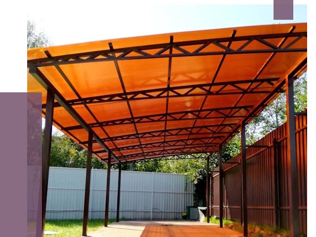 Односкатные навесы под ключ в Старой Руссе от 13094 руб. 