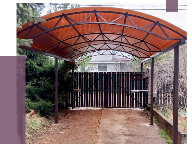 Арочные навесы в Старой Руссе от 12687 руб. — изготовление и монтаж | ПРОЛЁТ-Срс