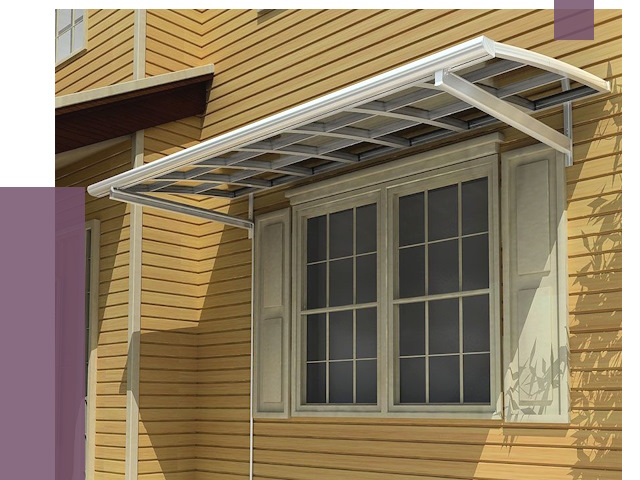 Козырьки над окнами в Старой Руссе от 7592 руб. — монтаж, покупки | ПРОЛЁТ-Срс