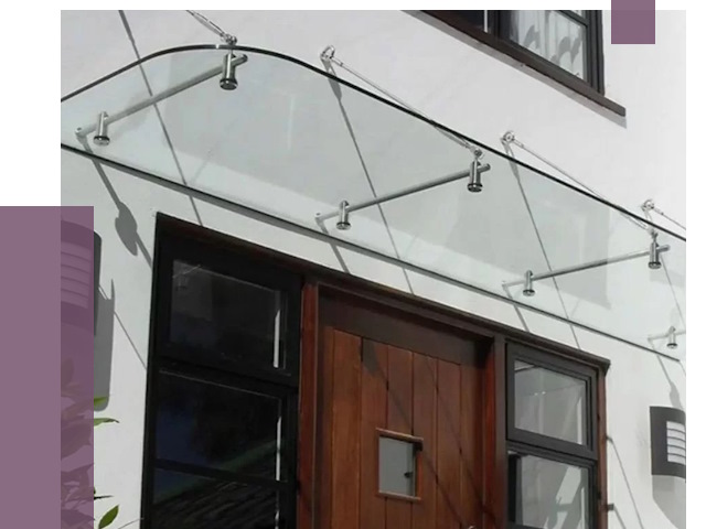 Стеклянные козырьки в Старой Руссе от 18852 руб. | ПРОЛЁТ-Срс