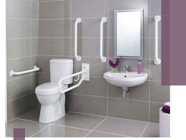 Поручни для санузлов в Старой Руссе: установка, ремонт и монтаж